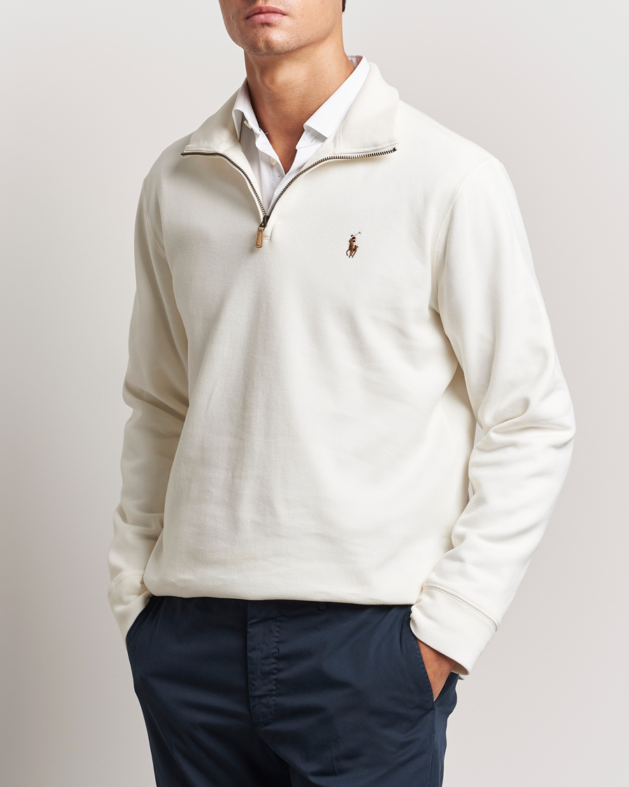 Herre | Gensere | Polo Ralph Lauren | Double Knit Jaquard Half Zip Sweater Nevis