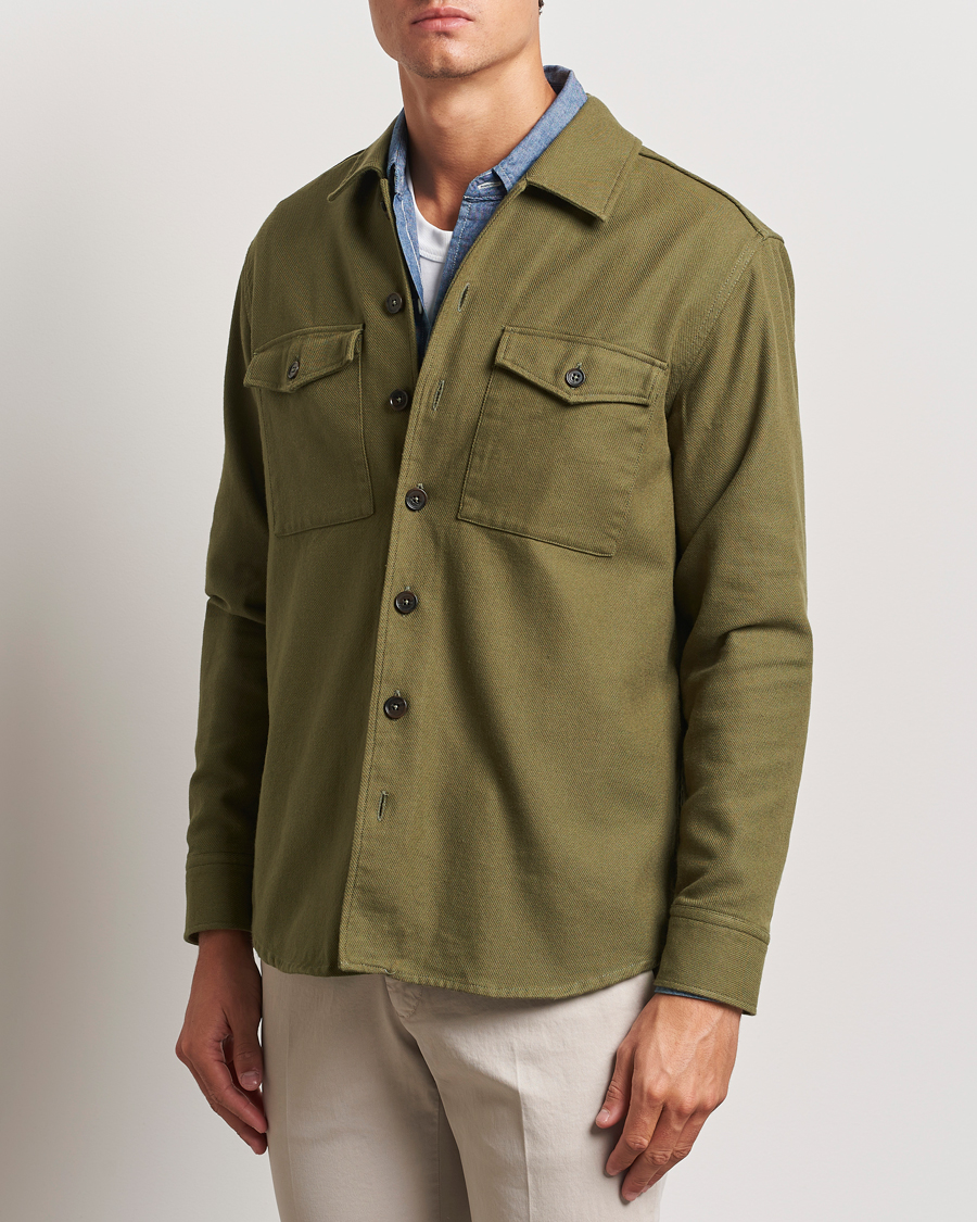 Herre |  | Grigio | Heavy Twill Overshirt Military