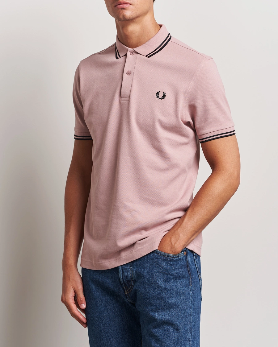Herre |  | Fred Perry | Twin Tipped Polo Shirt Dusty Rose Pink
