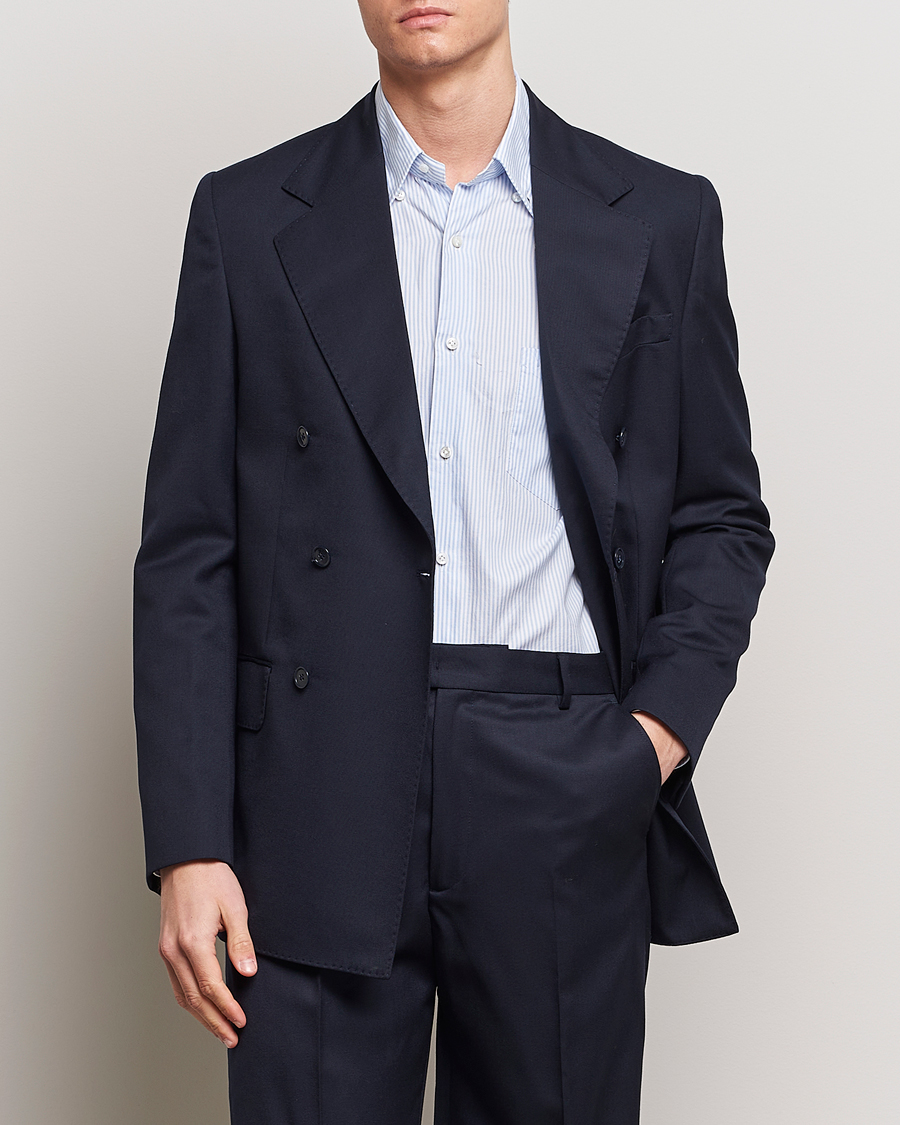 Herre |  | A Day's March | Welland Double Breasted Blazer Navy
