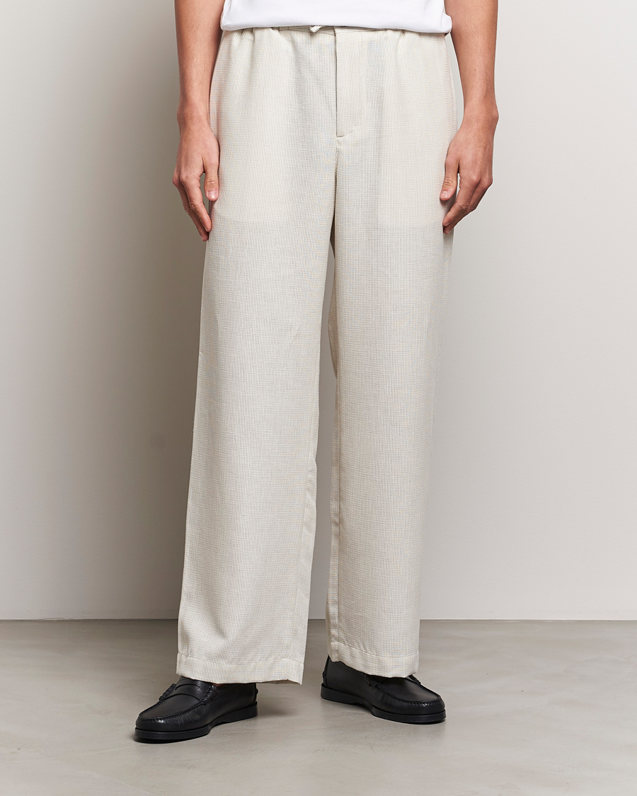 Herre | Klær | J.Lindeberg | Noah Wide Linen Pants Safari Beige