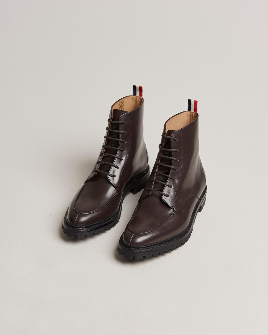 Herre | Støvler | Thom Browne | Apron Stitch Commando Boots Brown