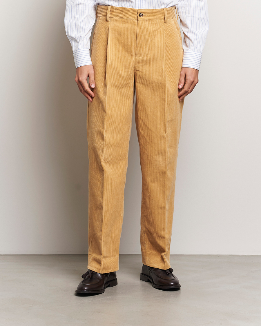 Herre |  | GANT 240 Mulberry Street | Corduroy Pants Mustard Grain