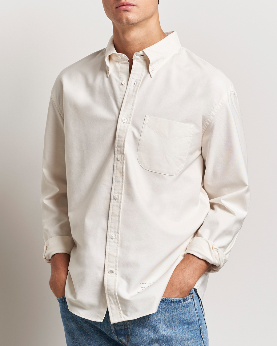 Herre |  | GANT 240 Mulberry Street | Regular Fit US Oxford Shirt Cream