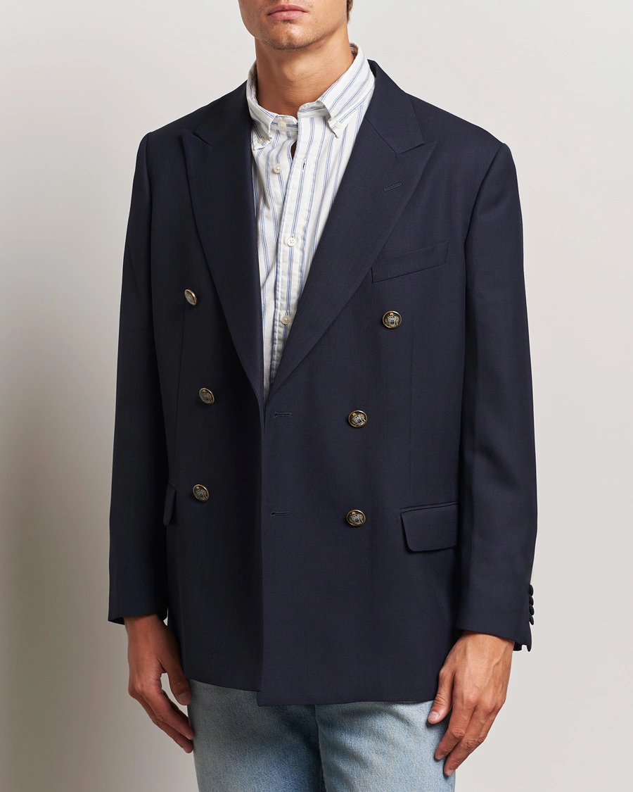 Herre | Ullblazer | GANT 240 Mulberry Street | Relaxed Club Blazer Marine