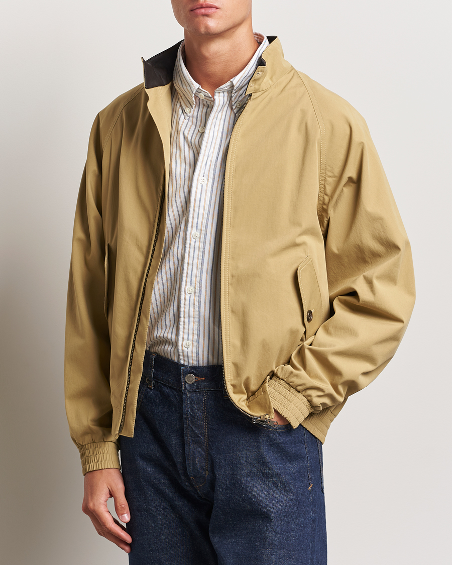 Herre | Bomberjakker | GANT | Cotton Harrington Jacket Dried Khaki