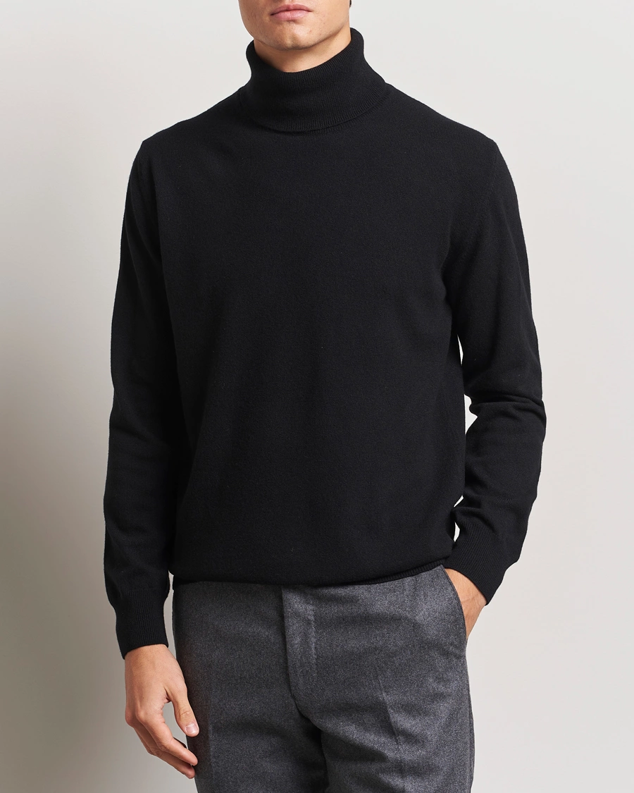 Herre |  | Morgano | Wool/Cashmere Rollneck Black