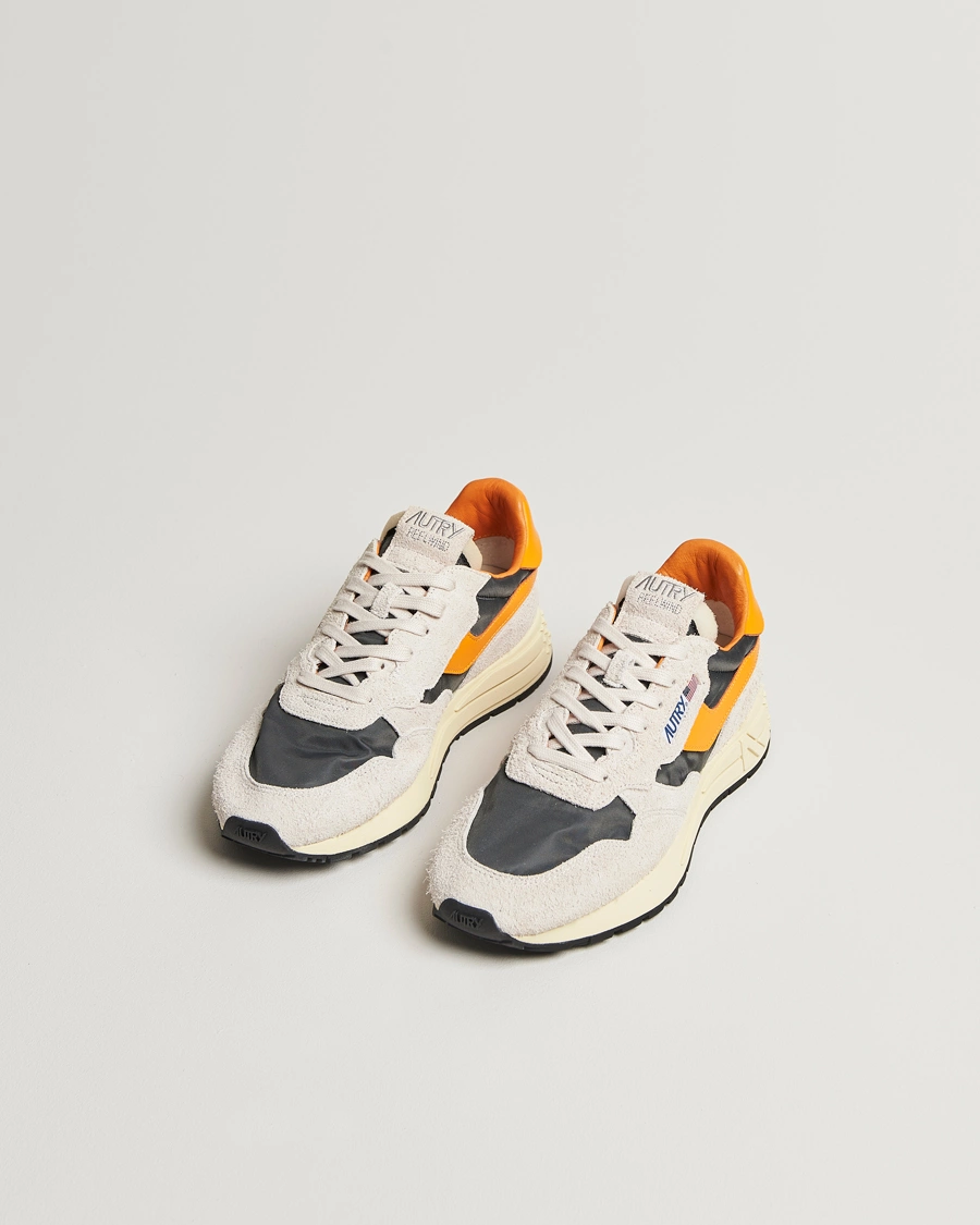 Herre | Sneakers | Autry | Reelwind Running Sneaker White/Grey/Orange