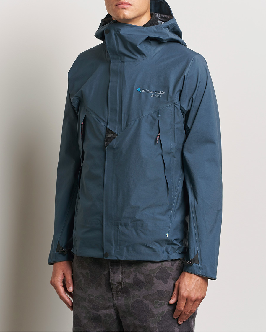 Herre | Jakker | Klättermusen | Asynja Lightweight Waterproof Jacket Midnight Blue