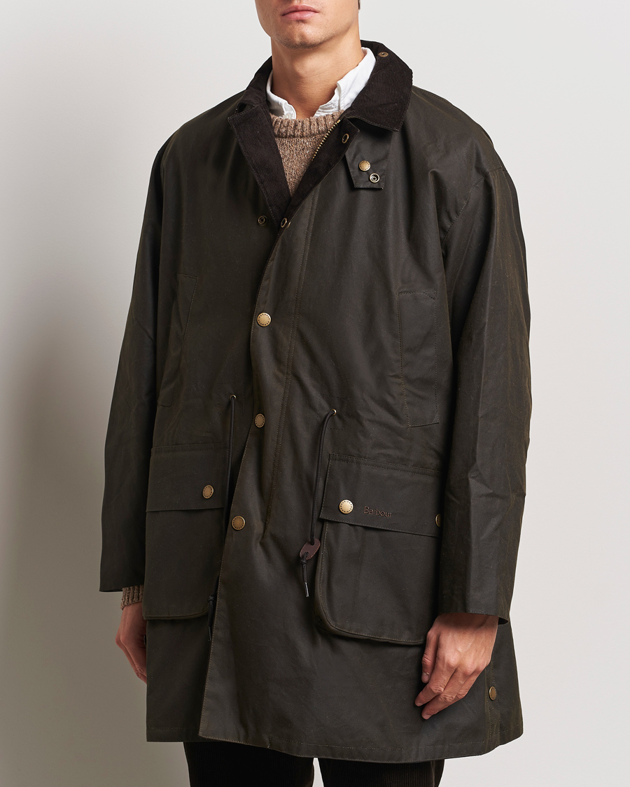 Herre |  | Barbour Heritage | Bedale Wax Trench Coat Olive