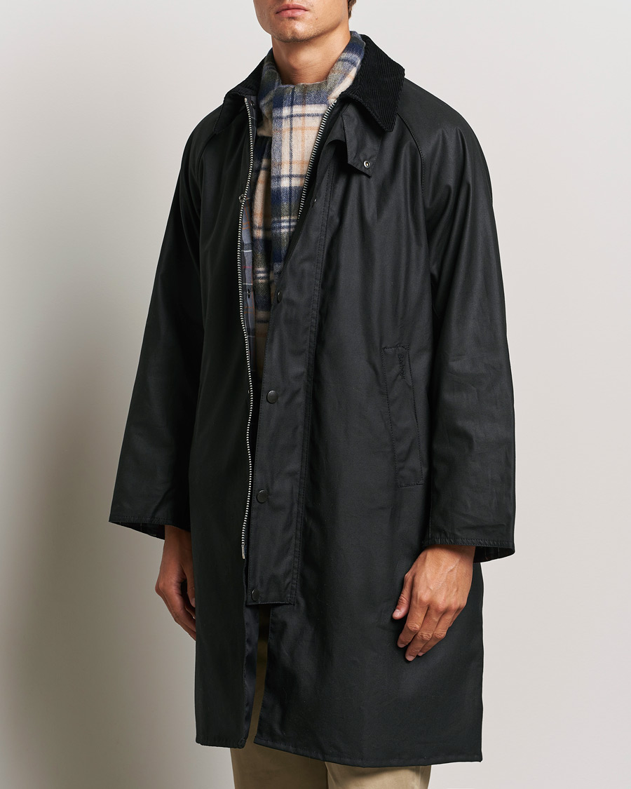 Herre |  | Barbour Heritage | Modfied Exmoore Wax Coat Black