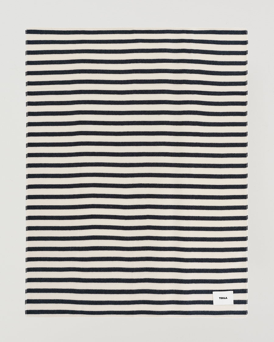 Herre | Pledd | Tekla | Lambswool Blanket Magpie Stripes