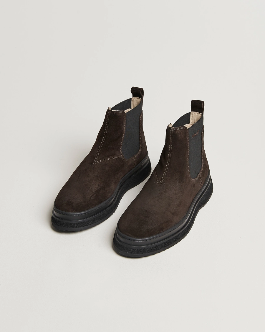 Herre |  | GANT | Blistown Shearling Suede Chelsea Boot Espresso Brown