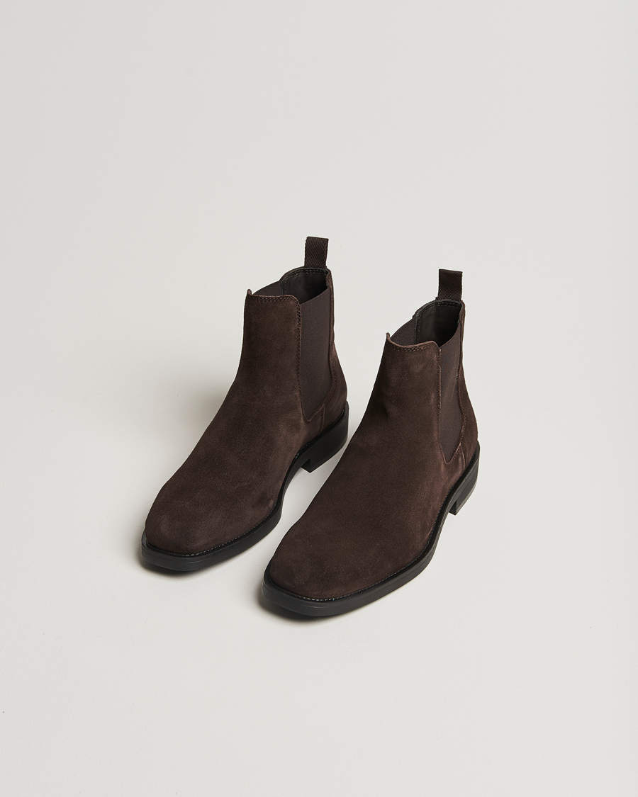 Herre | Chelsea boots | GANT | Rizmood Suede Chelsea Boot Dark Brown