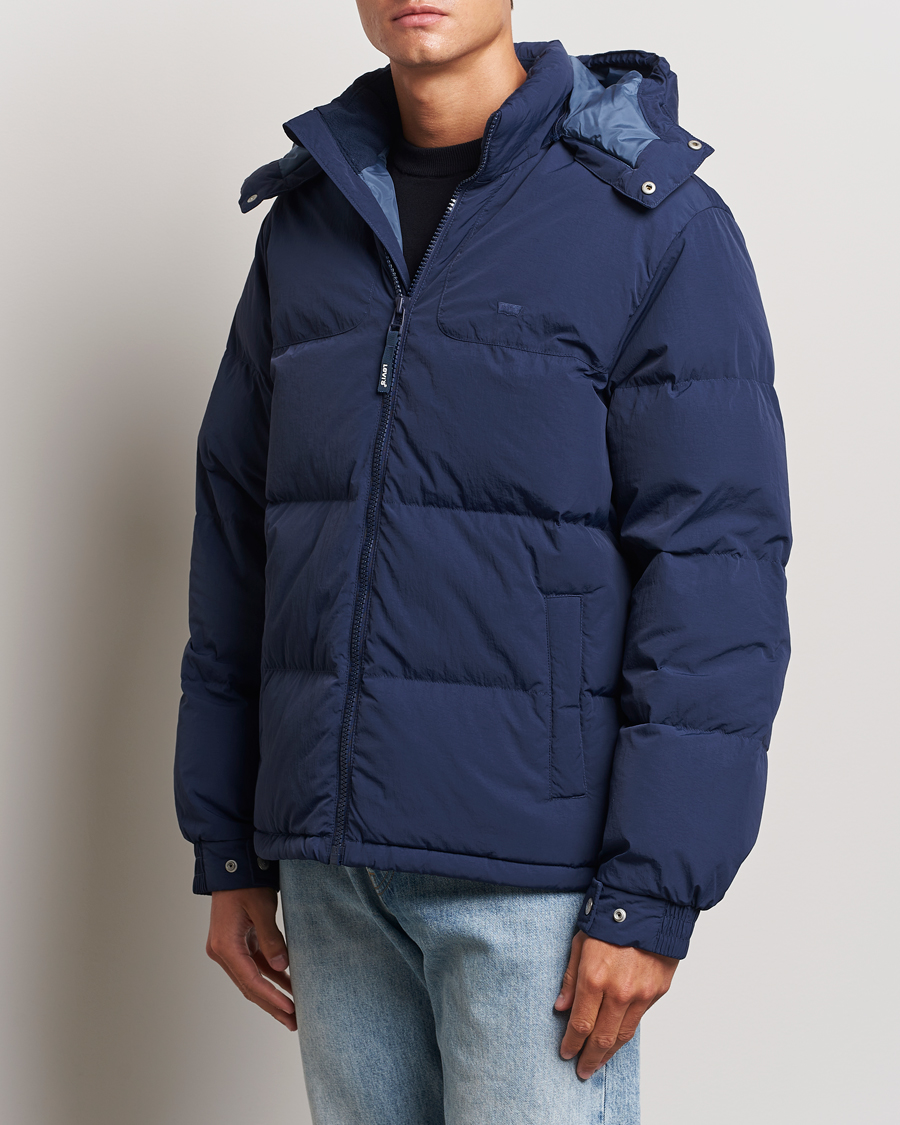 Herre | Boble- og Dunjakker | Levi\'s | Rockridge Short Puffer Jacket Dress Blues