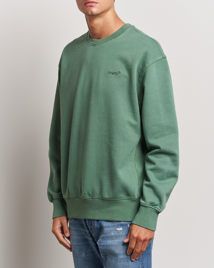 Herre | Sweatshirts | Levi\'s | Garment Dyed Authentic Crew Neck Sweatshirt Myrtle