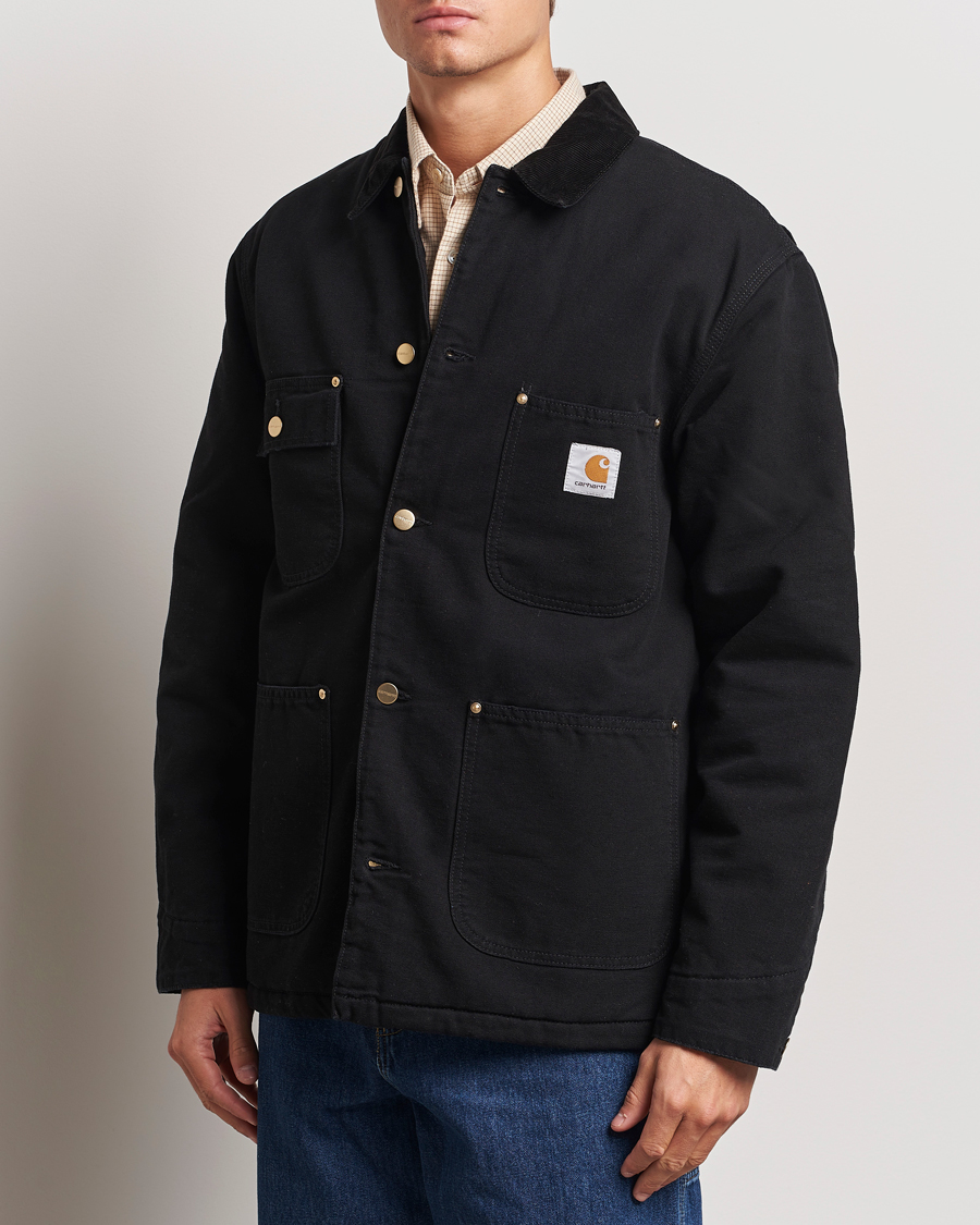 Herre |  | Carhartt WIP | OG Chore Coat Dearborn Canvas Black