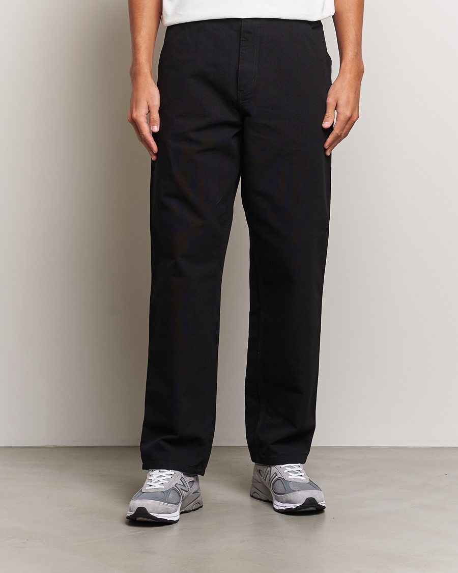 Herre | Bukser | Carhartt WIP | Single Knee Pants Dearborn Canvas Black