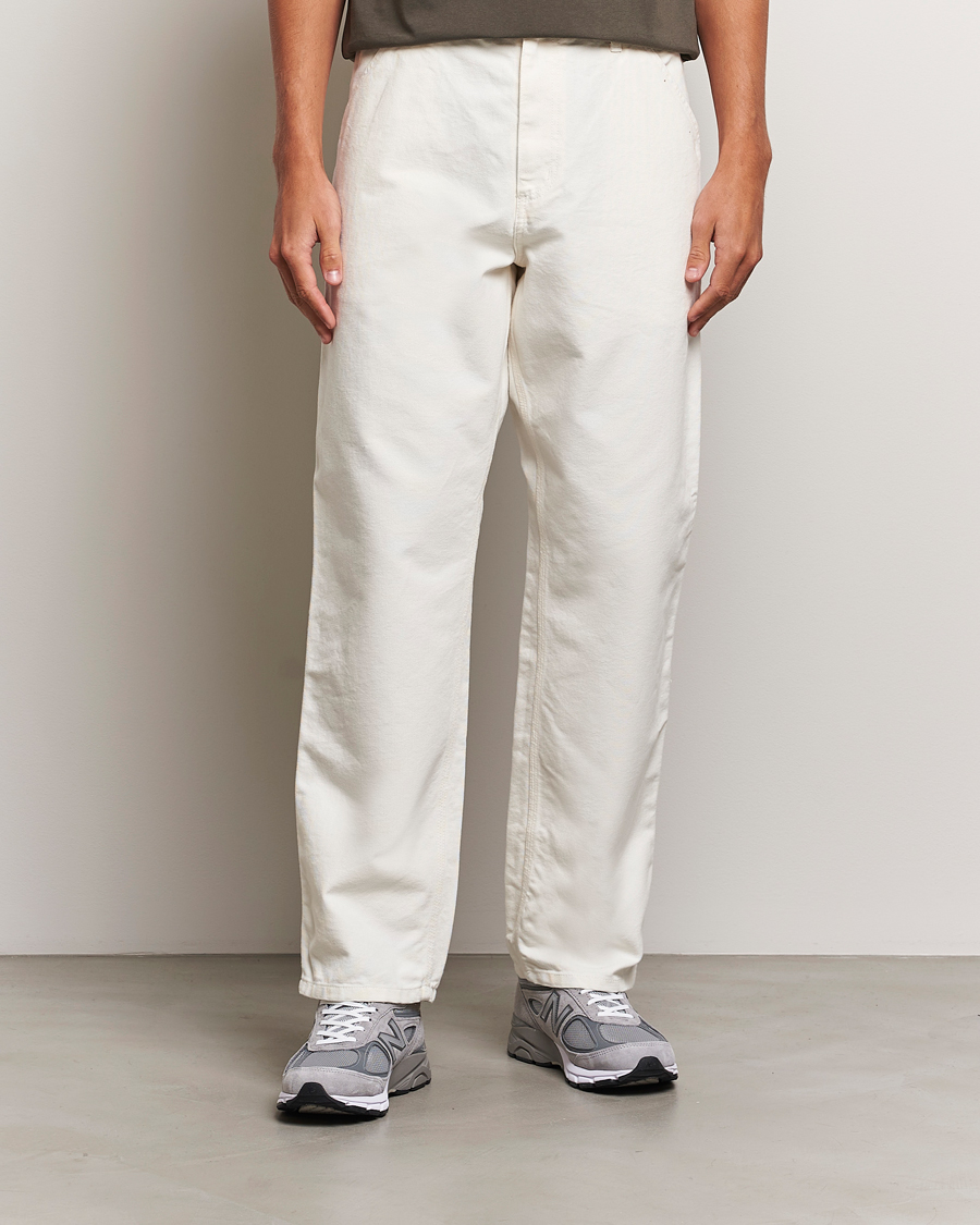 Herre |  | Carhartt WIP | Single Knee Pants Dearborn Canvas Wax