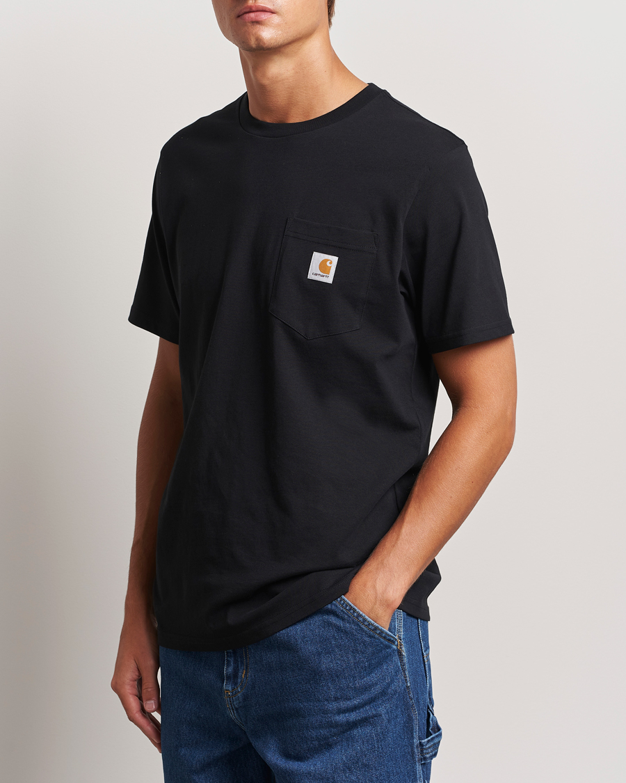 Herre | Svarte t-skjorter | Carhartt WIP | Pocket Cotton T-Shirt Black