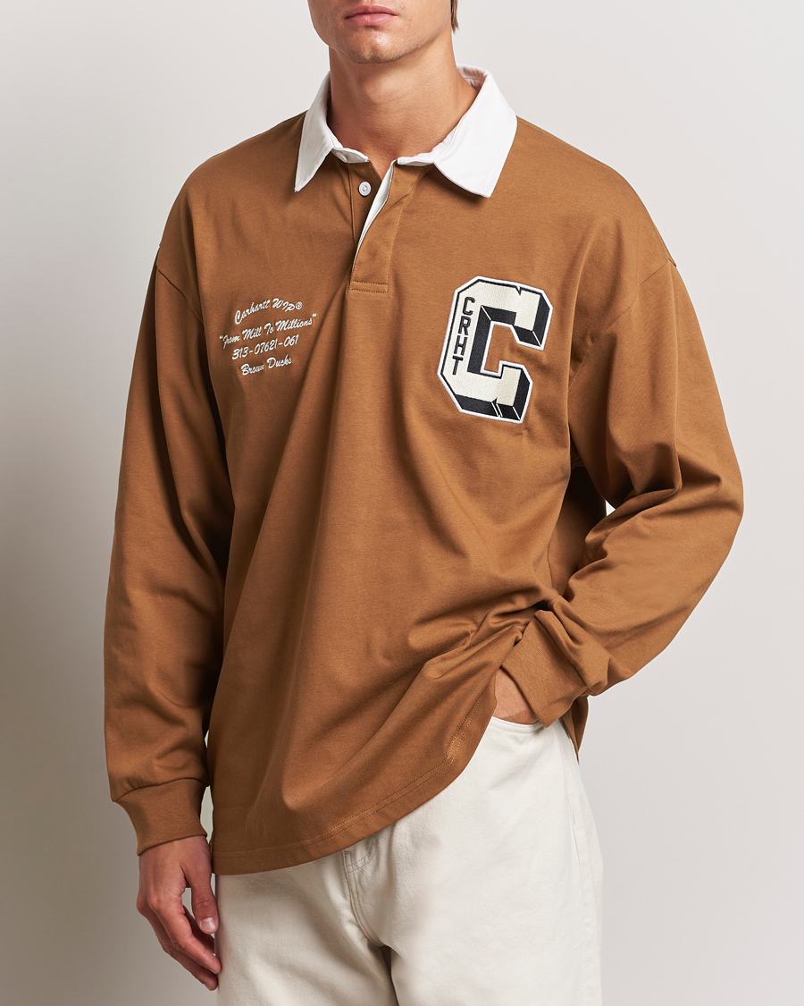 Herre |  | Carhartt WIP | Brown Ducks Rugby Shirt Hamilton Brown