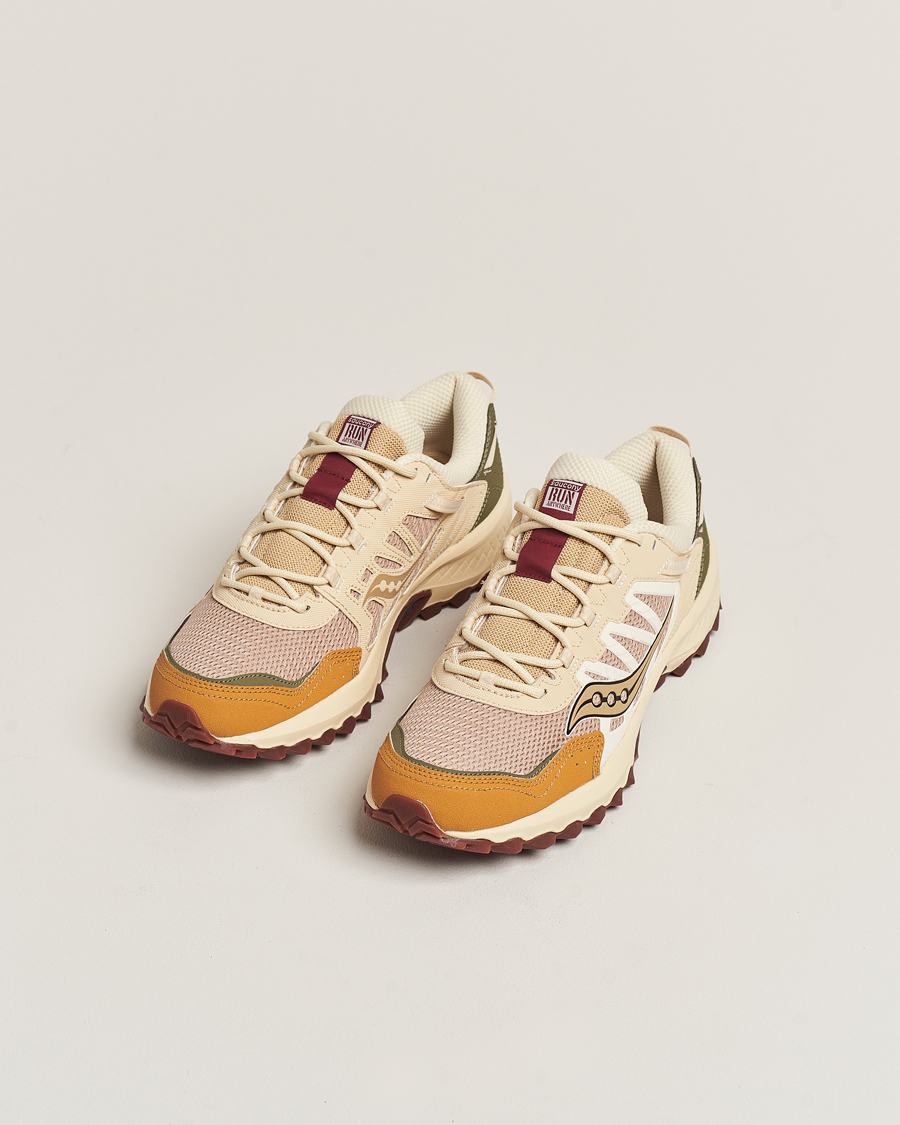 Herre |  | Saucony | Grid Peak Trail Sneaker Tan/Chino Green