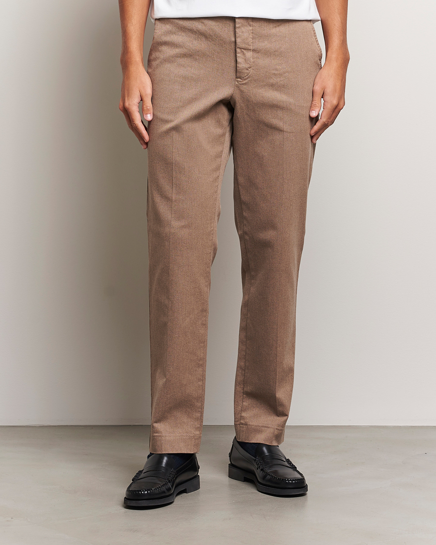 Herre | Avdelinger | J.Lindeberg | Lois Flannel Twill Pants Tiger Brown