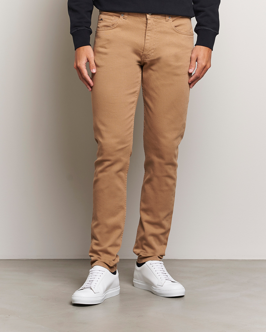 Herre | Avdelinger | J.Lindeberg | Jay Solid Twill Stretch Jeans Tiger Brown