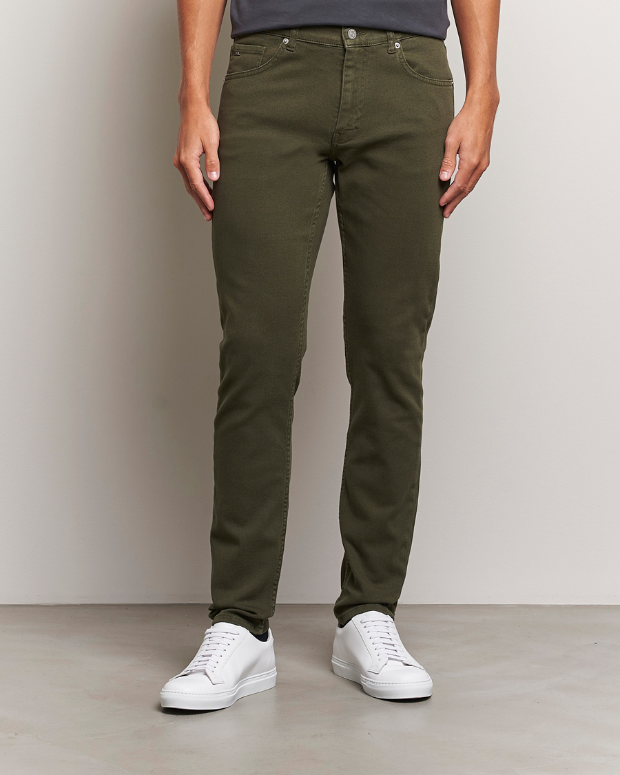 Herre | Avdelinger | J.Lindeberg | Jay Solid Twill Stretch Jeans Forest Green