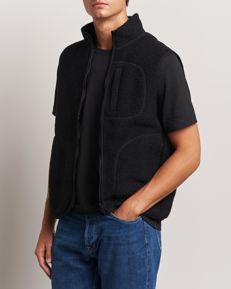 Herre |  | J.Lindeberg | Duncan Wool Fleece Vest Black