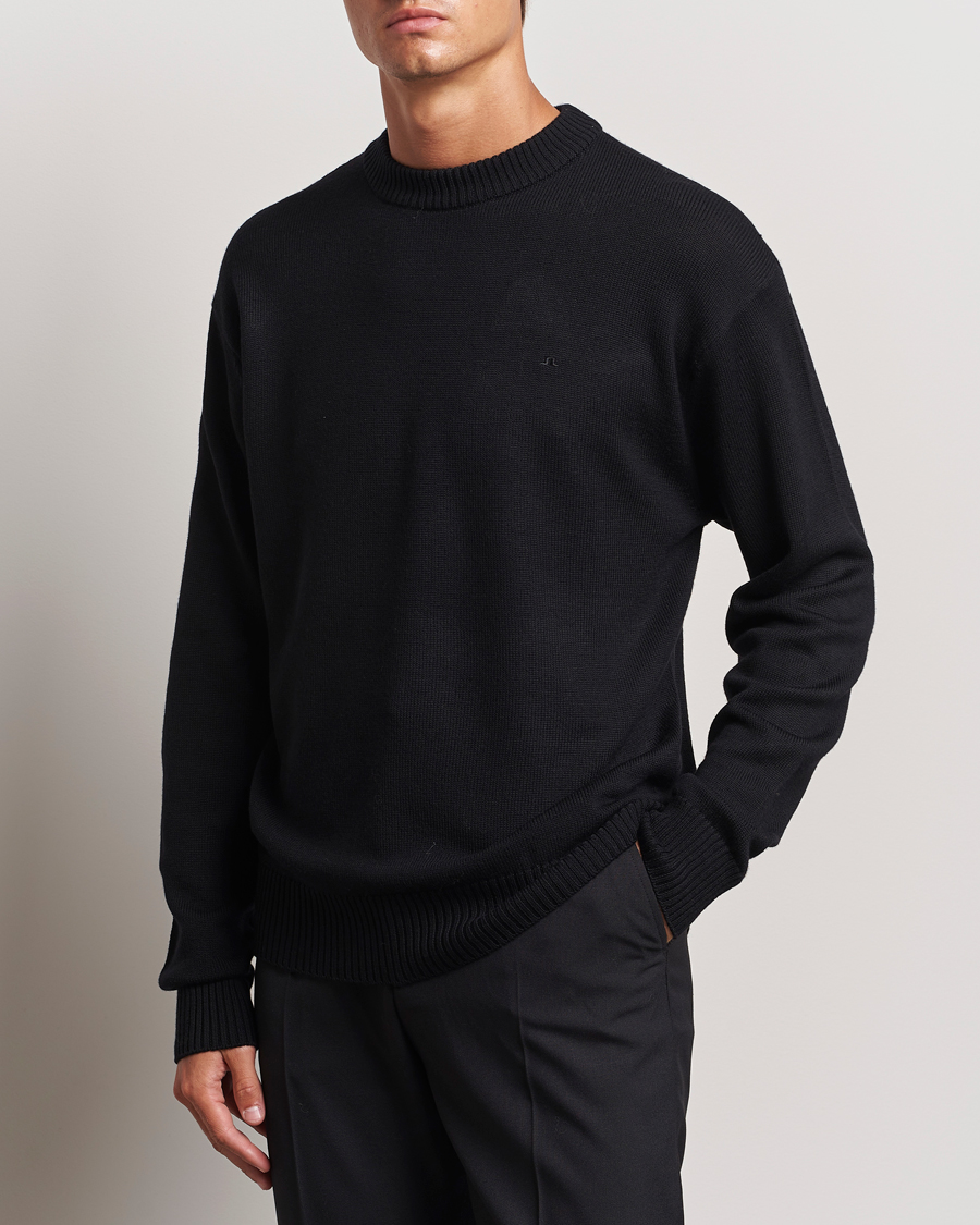 Herre |  | J.Lindeberg | Kino Merino Crew Neck Black