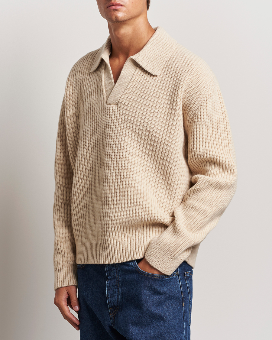 Herre | Business & Beyond - Casual | J.Lindeberg | Jethro Heavy Polo Knit Moonbeam