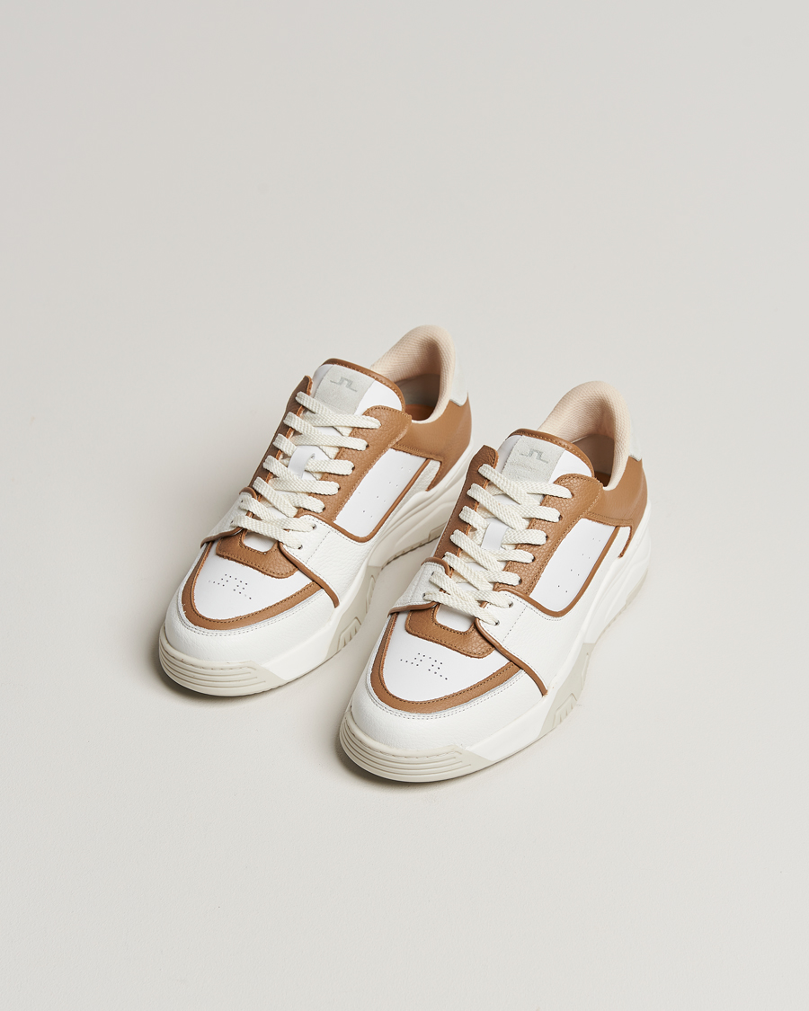 Herre | Avdelinger | J.Lindeberg | Hoop Leather Sneaker Tiger Brown