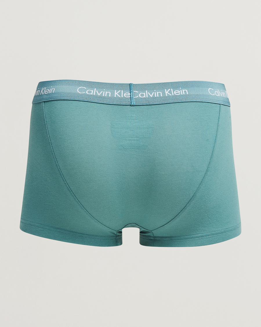 Herre |  | Calvin Klein | Cotton Stretch 3-Pack Low Rise Trunk Black/Grey/Green