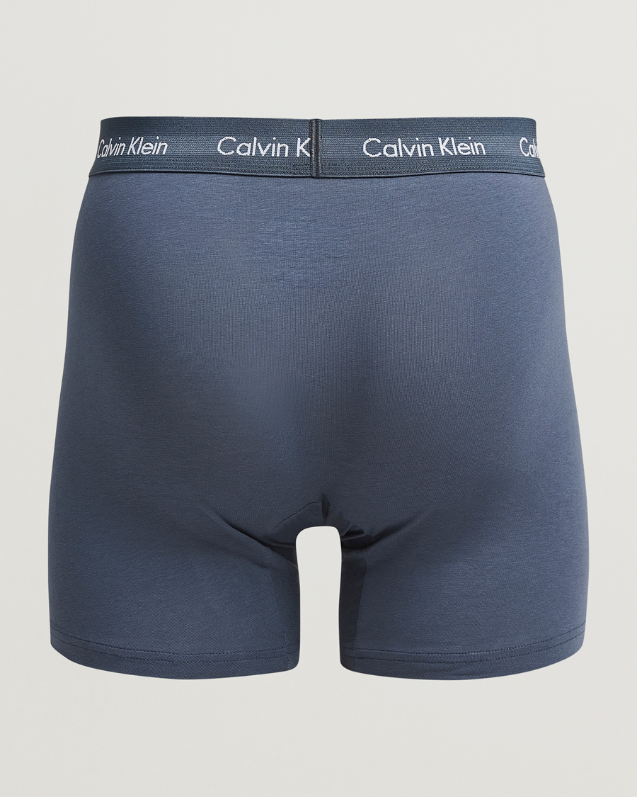 Herre |  | Calvin Klein | Cotton Stretch 3-Pack Boxer Brief Black/Blue/Grey