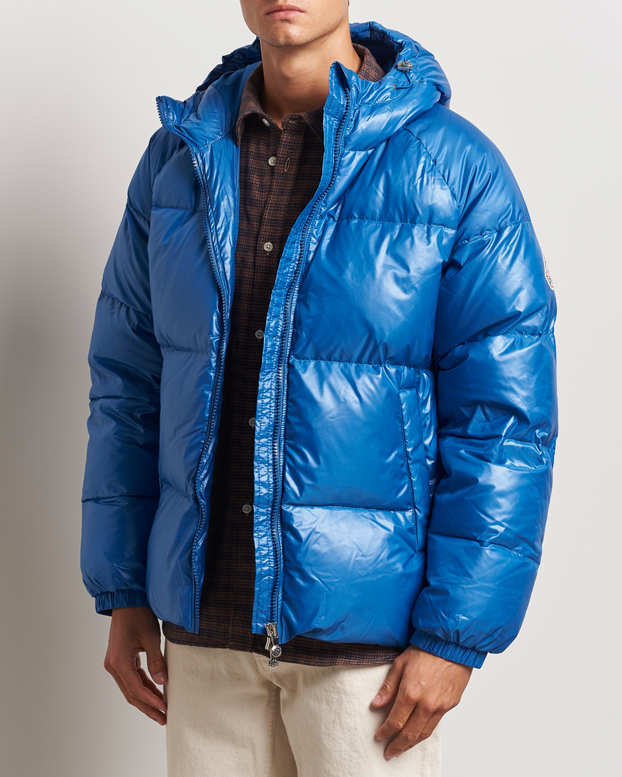 Herre | Moderne jakker | Pyrenex | Sten Hooded Puffer Jacket Adriatic