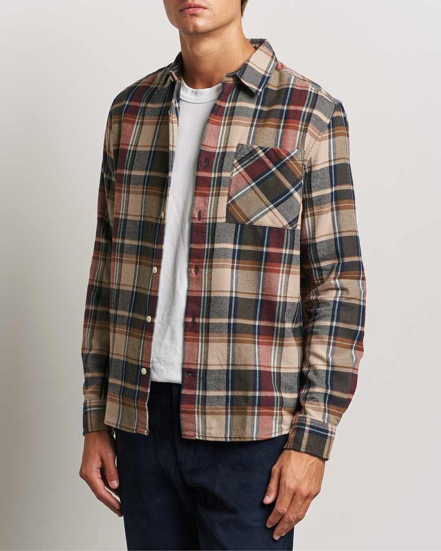 Herre |  | KnowledgeCotton Apparel | Regular Checked Flannel Shirt Multi