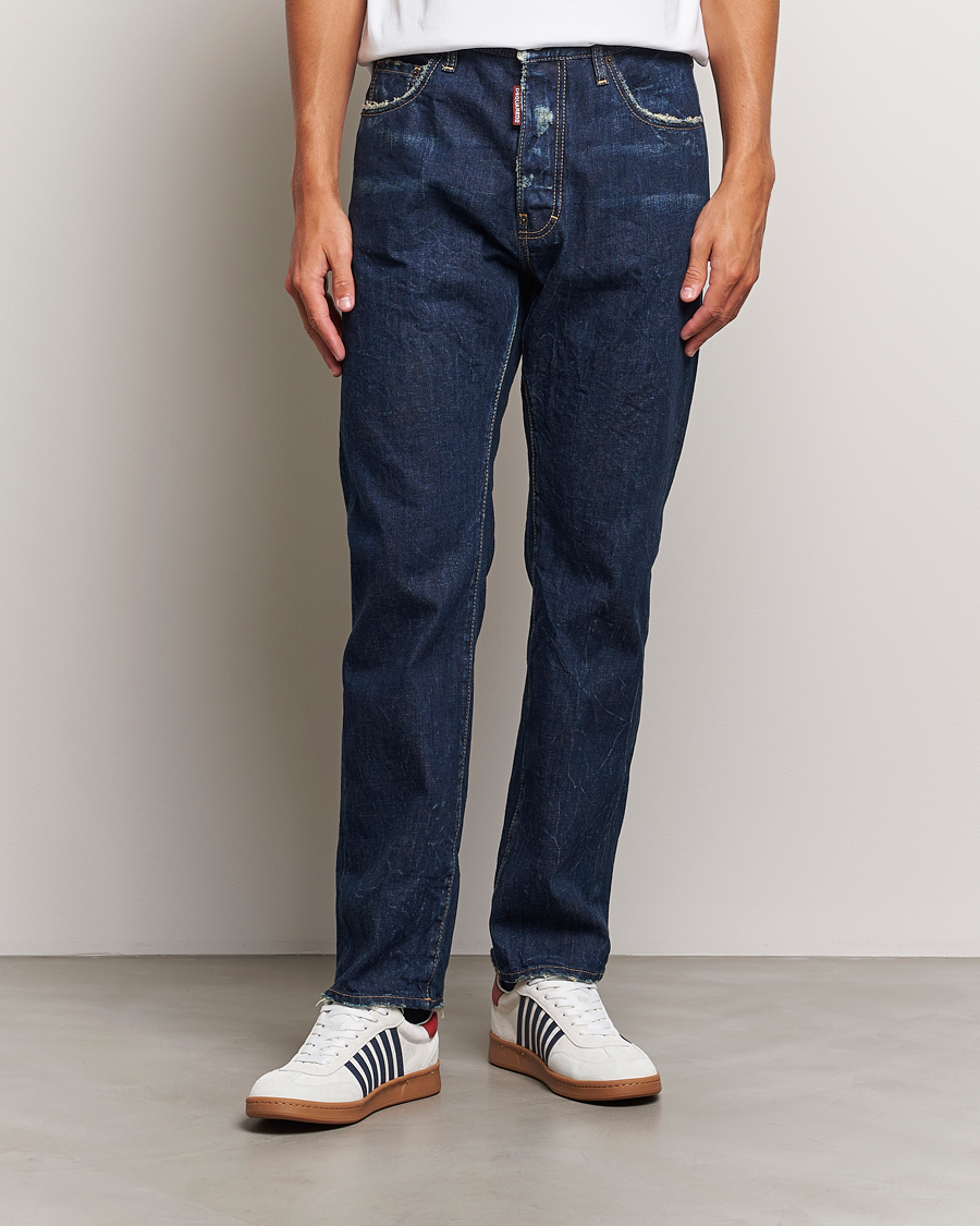 Herre | Nye produktbilder | Dsquared2 | 642 Loose Jeans Dark Blue