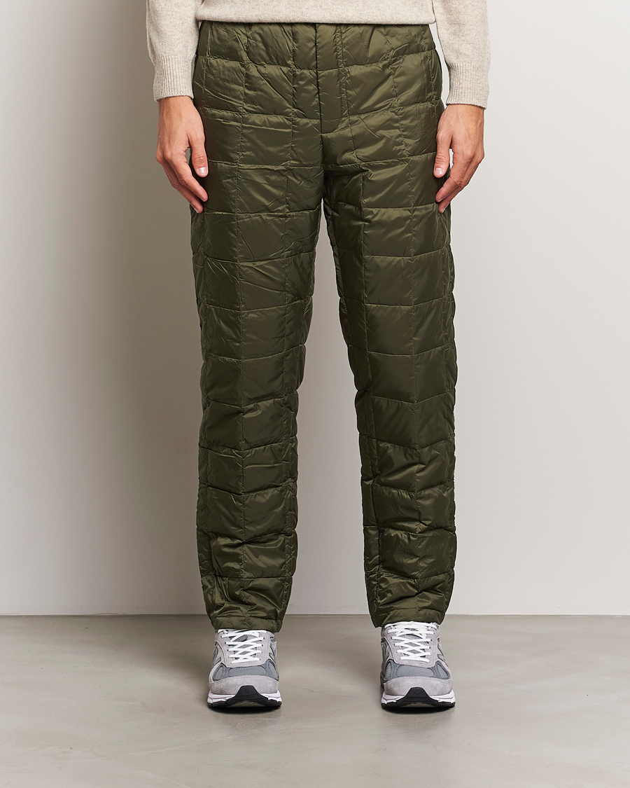 Herre | Bukser | TAION | Regular Straight Down Pants Dark Olive