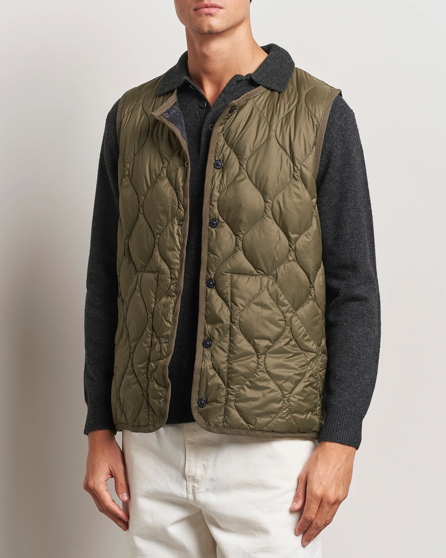 Herre | Vester | TAION | Military Crew Neck Down Vest Dark Olive