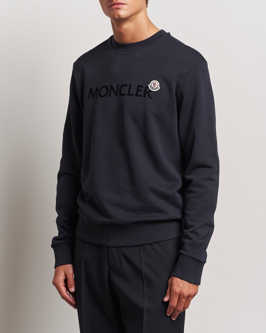 Herre | Sweatshirts | Moncler | Lettering Logo Sweatshirt Navy