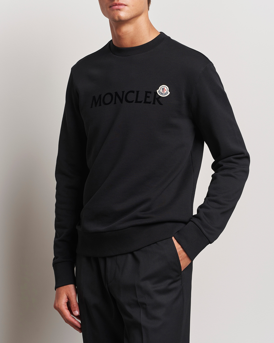 Herre |  | Moncler | Lettering Logo Sweatshirt Black