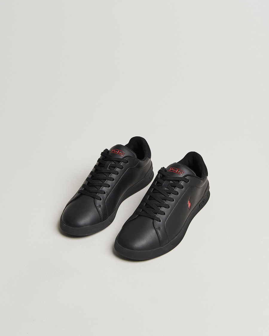 Herre |  | Polo Ralph Lauren | Heritage Court II High Sneaker Black/Red