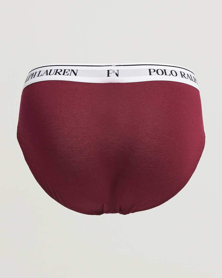 Herre |  | Polo Ralph Lauren | 3-Pack Brief Damson Red/Black/Fairway Green