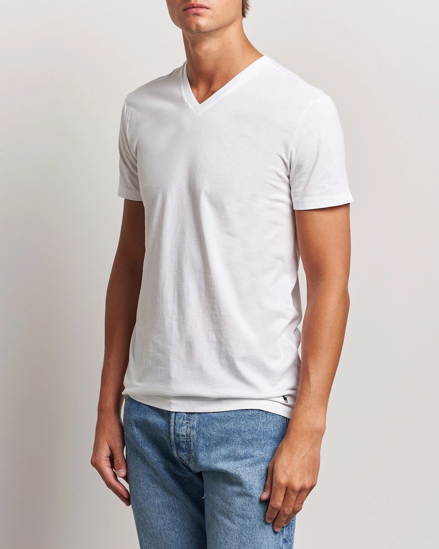 Herre |  | Polo Ralph Lauren | 3-Pack V Neck T-Shirt White