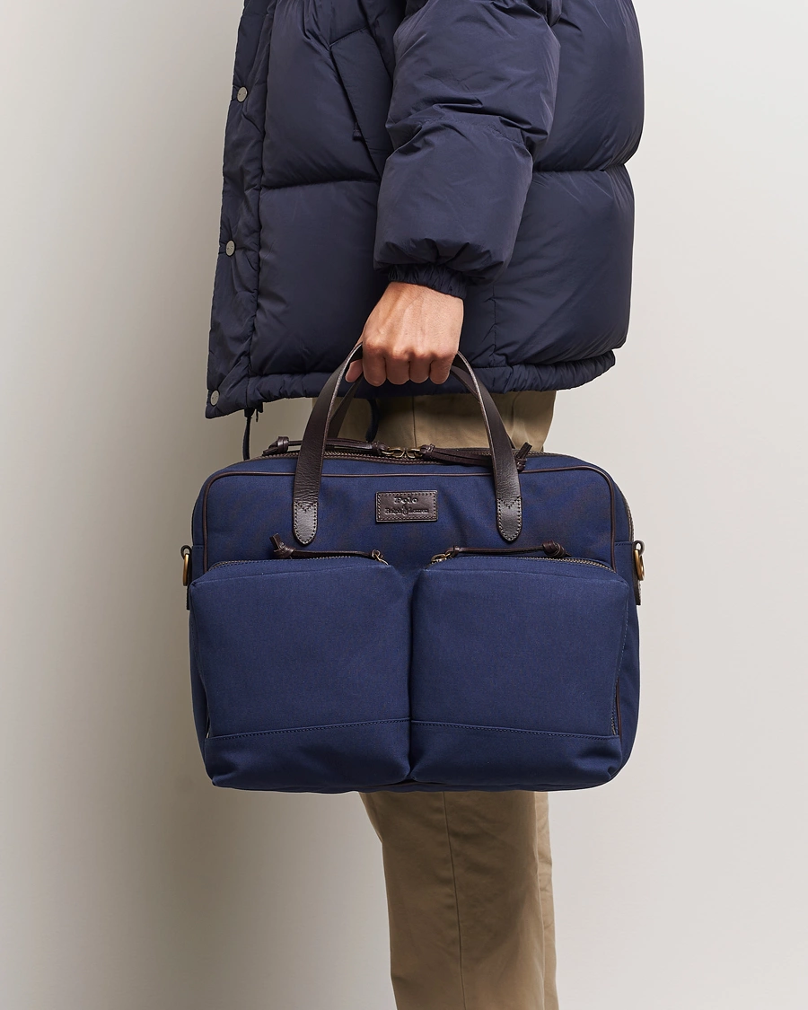 Herre |  | Polo Ralph Lauren | Commuter Canvas Messenger Bag Newport Navy/Dk Brown