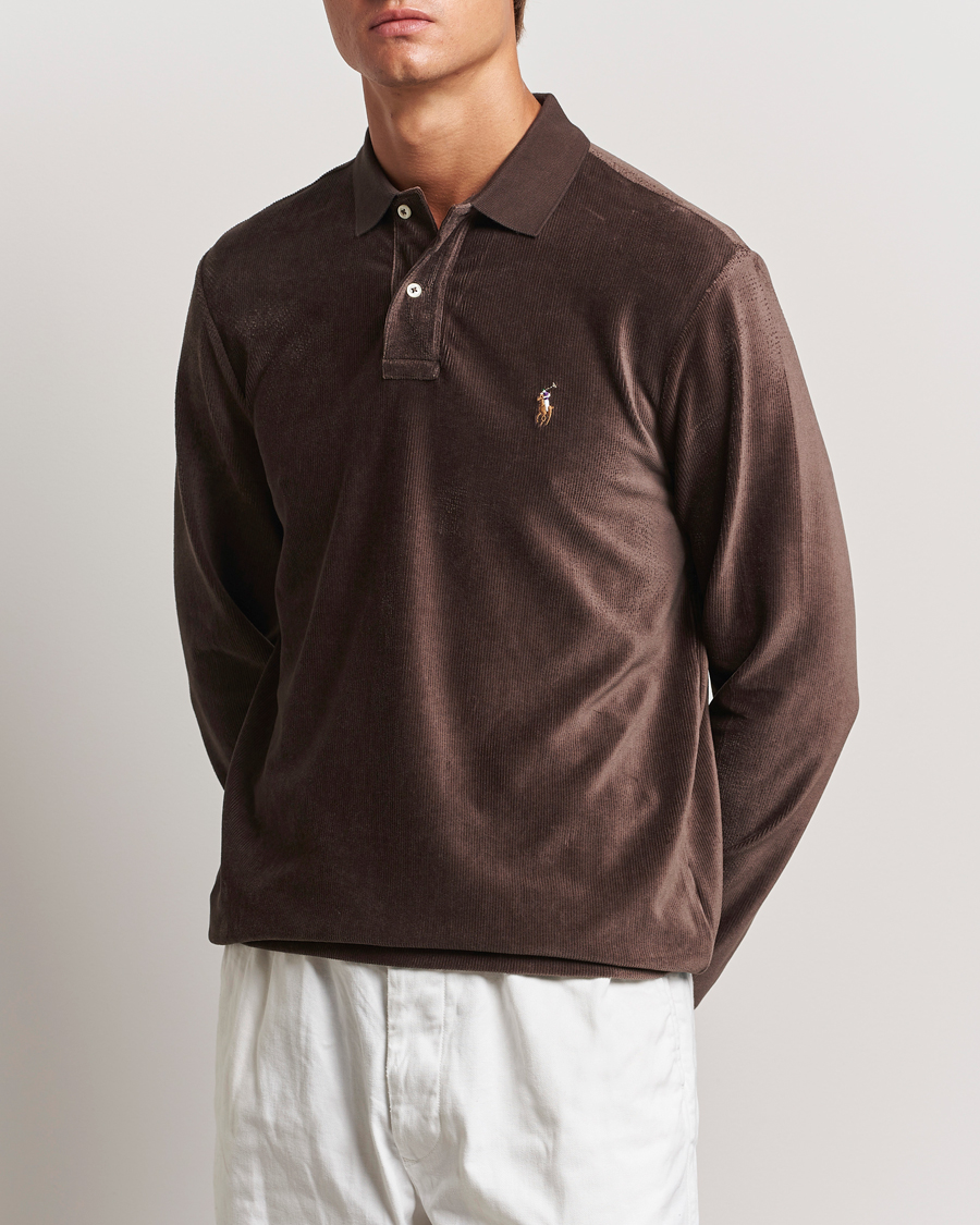 Herre |  | Polo Ralph Lauren | Corduroy Long Sleeve Polo Circuit Brown