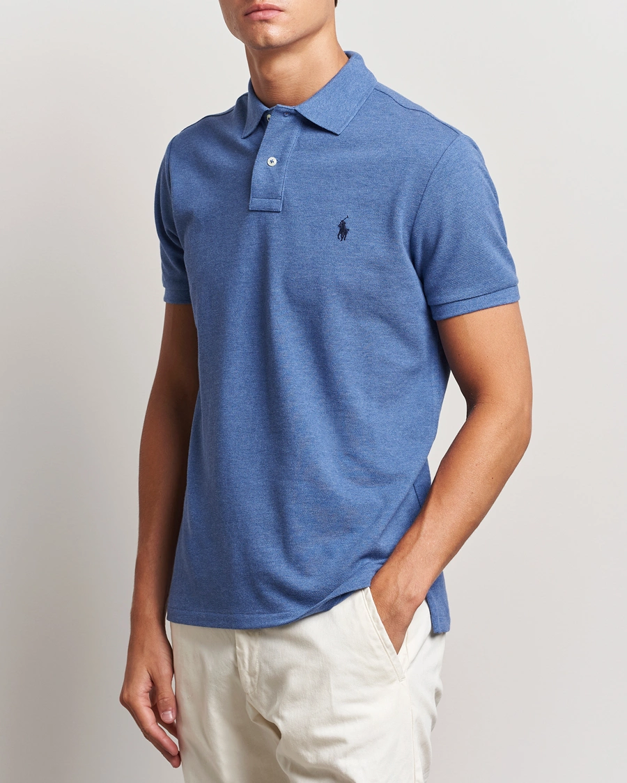 Herre | Preppy Authentic | Polo Ralph Lauren | Custom Slim Fit Polo Faded Royal Heather