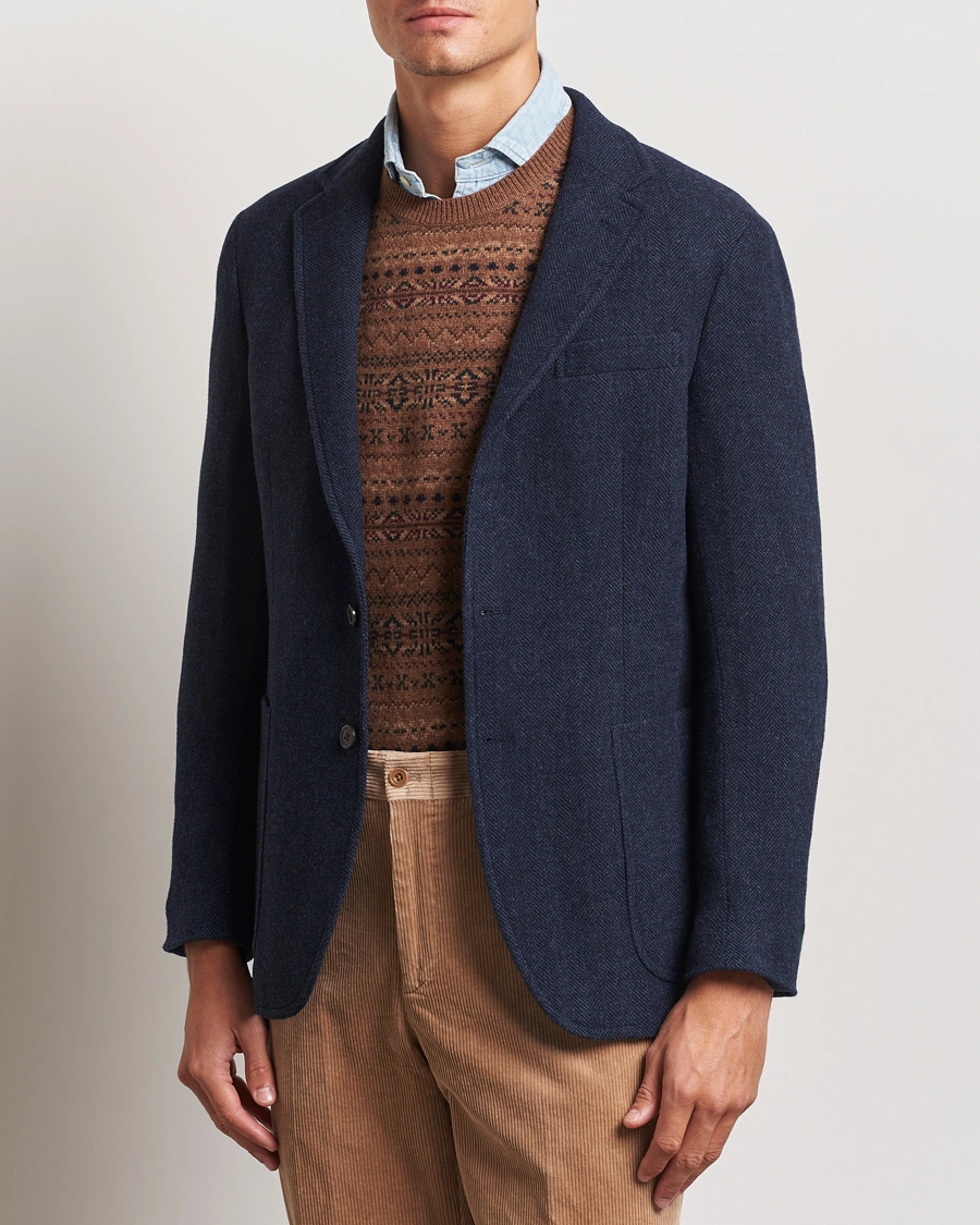 Herre |  | Polo Ralph Lauren | Broken Herringbone Sportcoat Navy Multi