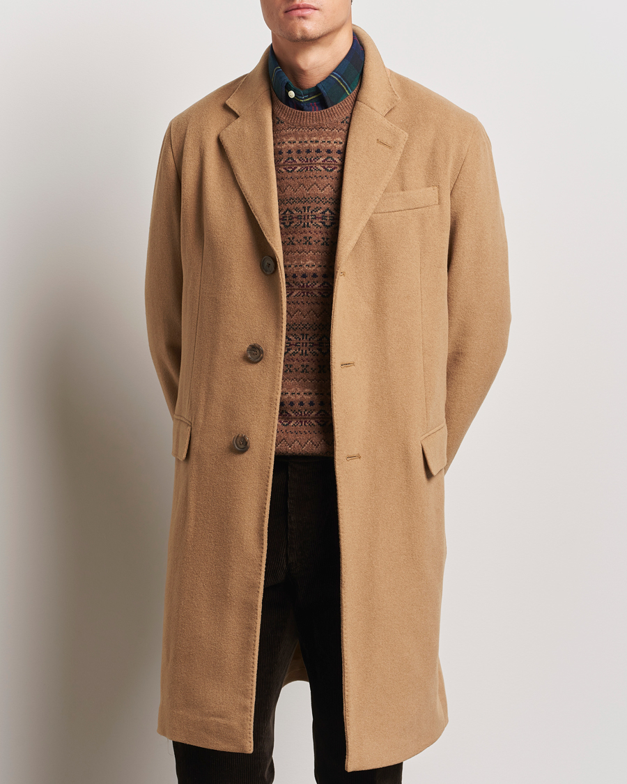 Herre |  | Polo Ralph Lauren | Paddock Wool Coat Camel